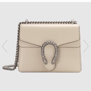 Gucci Dionysus white mini leather bag